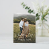 Faire-part Carte postale de sauvegarde verticale de romance (Debout devant)