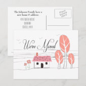 Faire-part Carte postale de transfert de notification de domi (Devant / Derrière)