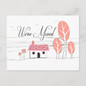 Faire-part Carte postale de transfert de notification de domi (Devant)