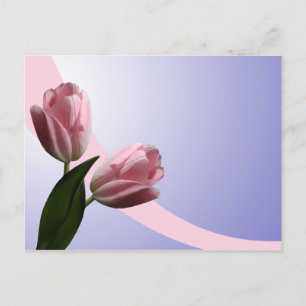 Faire-part Carte postale de tulipes printanières pour sauvega
