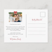 Faire-part Carte postale de vacances avec photo de nouvelle m (Dos)