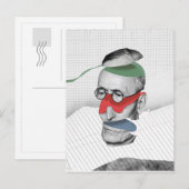 Faire-part Carte postale "dédoublez Hesse" (Devant / Derrière)