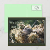 Faire-part Carte postale Déplacée vers l'ouest (Devant / Derrière)