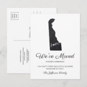 Faire-part Carte postale Déplacement de l'état du tableau noi (Devant / Derrière)