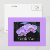 Faire-part Carte postale Deux Orchidées (Devant / Derrière)