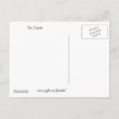 Faire-part Carte postale Deux Orchidées (Dos)