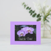 Faire-part Carte postale Deux Orchidées (Debout devant)