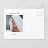 Faire-part Carte postale d'invitation Baby Blue Winter Oneder (Dos)