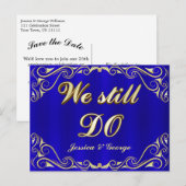 Faire-part Carte postale d'invitation d'anniversaire élégante (Devant / Derrière)