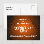 Faire-part Carte postale d'invitation de Halloween (Devant / Derrière)