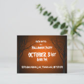 Faire-part Carte postale d'invitation de Halloween (Debout devant)
