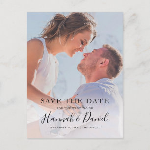 Faire-part Carte postale d'invitation "Save the Date" avec ph