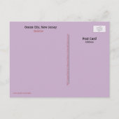 Faire-part Carte postale du lever de soleil pastel d'Ocean Ci (Dos)