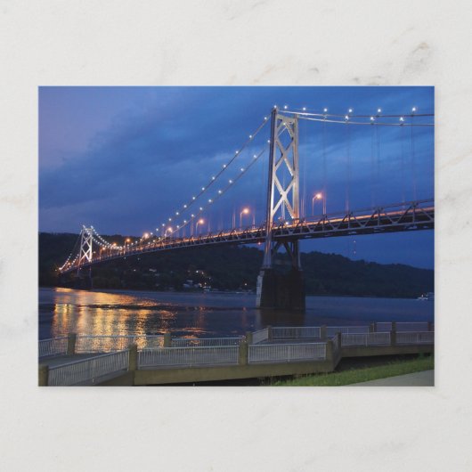 Faire-part Carte postale du pont de nuit (Devant)