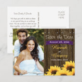 FAIRE-PART CARTE POSTALE "ÉBAUCHE DE RÉUNION" AU TOURNESOL RU (Devant / Derrière)