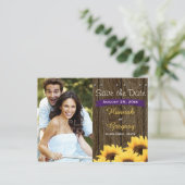 FAIRE-PART CARTE POSTALE "ÉBAUCHE DE RÉUNION" AU TOURNESOL RU (Debout devant)