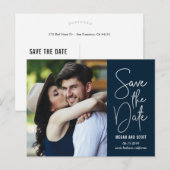 Faire-part Carte postale EDITABLE COULEUR de mise à jour chic (Devant / Derrière)