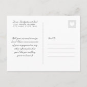 Faire-part Carte postale élégante en pot Mason pour annoncer (Dos)