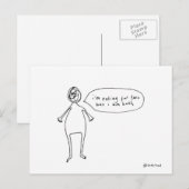 Faire-part carte postale enceinte (Devant / Derrière)