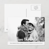 Faire-part Carte Postale Enregistrer La Date (Devant / Derrière)