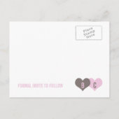 Faire-part Carte postale ENREGISTRER LA DATE (Dos)