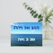 Faire-part Carte postale ENREGISTRER LA DATE (Debout devant)