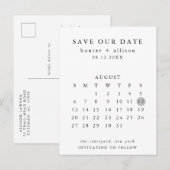 Faire-part Carte postale Enregistrer la date (Devant / Derrière)