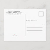Faire-part Carte postale Enregistrer la date (Dos)
