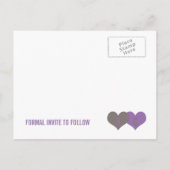 Faire-part Carte postale ENREGISTRER LA DATE (Dos)