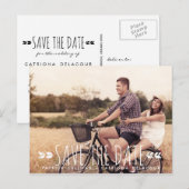 FAIRE-PART CARTE POSTALE ENREGISTRER LA DATE DE LA PHOTO MODE (Devant / Derrière)