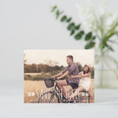 FAIRE-PART CARTE POSTALE ENREGISTRER LA DATE DE LA PHOTO MODE (Debout devant)