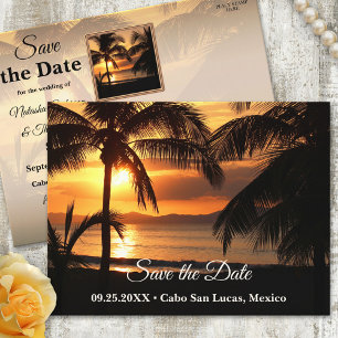 Faire-part Carte postale Enregistrer la date de la plage au c