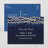 Faire-part Carte postale Enregistrer la date de lumières de c (Devant / Derrière)