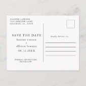 Faire-part Carte postale | Enregistrer la date du calendrier (Dos)