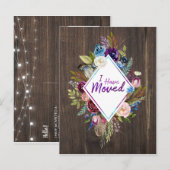 Faire-part Carte postale "Esprit libre, j'ai déménagé" (Devant / Derrière)