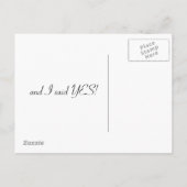 Faire-part Carte postale Fiançailles anneaux et perles (Dos)