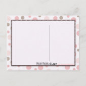 Faire-part Carte postale fille (Dos)