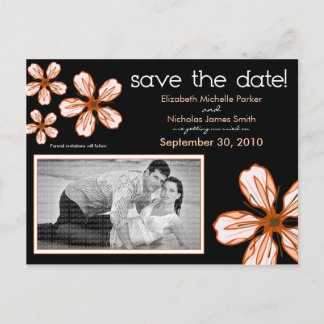 Faire-part CARTE POSTALE : Fleur de cerisier corallienne Sauv