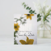 Faire-part Carte postale Fleur de printemps pour 30e annivers (Debout devant)