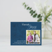 Faire-part Carte postale florale de sauvegarde de date (Debout devant)