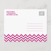 Faire-part Carte postale Funky Couple Save The Date - Rose Cl (Dos)