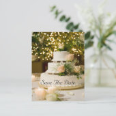 Faire-part Carte postale - Gâteau de mariage (Debout devant)