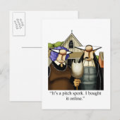 Faire-part Carte postale Humour Drôle (Devant / Derrière)