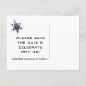 Faire-part Carte postale Mariage Star of David (Dos)