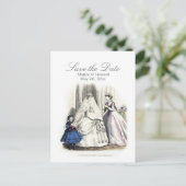 Faire-part Carte postale Mariage victorien (Save the Day) (Debout devant)