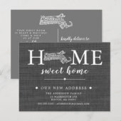 Faire-part Carte postale MASSACHUSETTS State Moving Faire-par (Devant / Derrière)