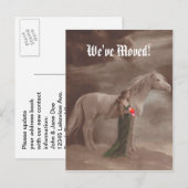 Faire-part Carte Postale Mémorable Nous Avons Déménagé Nouvel (Devant / Derrière)