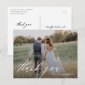 Faire-part Carte postale Merci (Devant / Derrière)