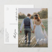 Faire-part Carte postale Merci verticale (Devant / Derrière)