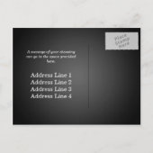 Faire-part Carte postale moderne Black Change d'adresse (Dos)